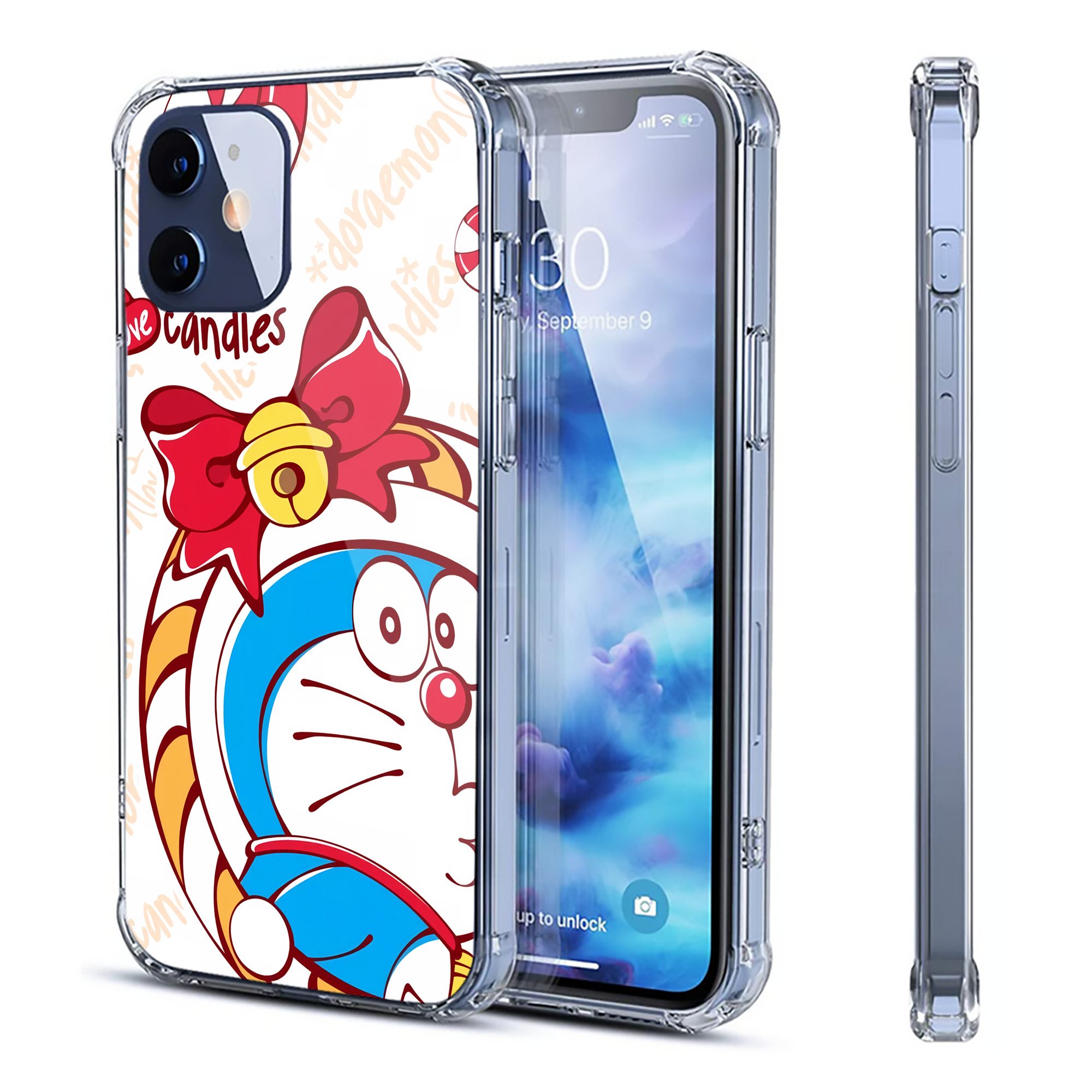 （画像用） ドラえもん Doraemon 【iPhone 12シリーズ対応】透明スマホケース（クリアソフトケース）